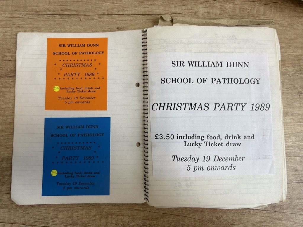 Christmas party invites for 1989